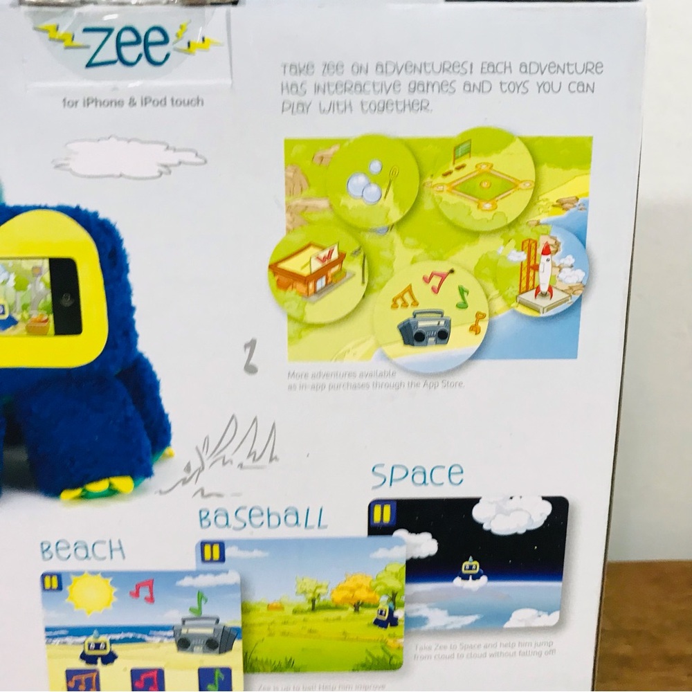 Woogie Plush Toy For iPhone And iPod Touch- Blue Zee - Picture 9 of 16
